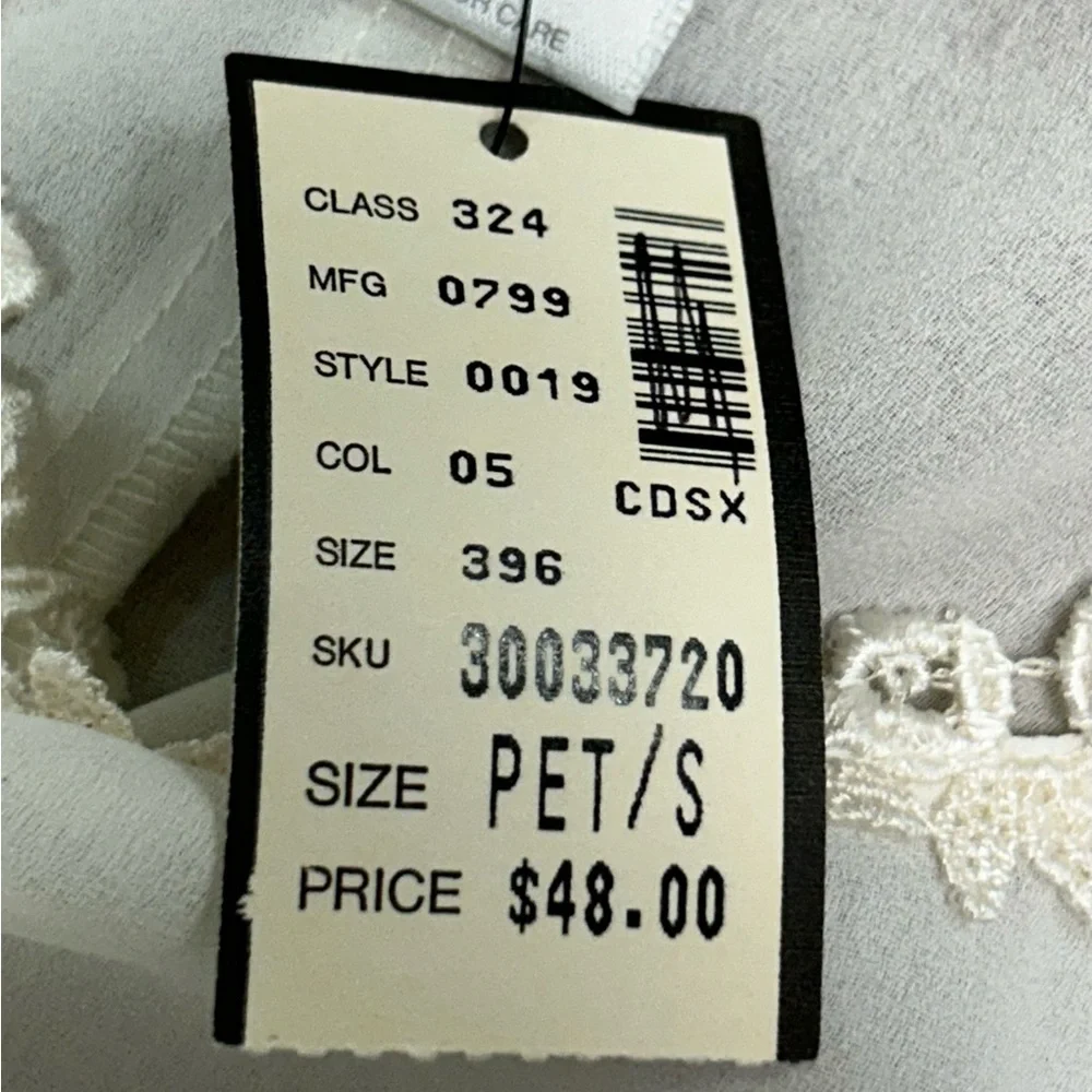 VTG NWT The Limited Nightgown Ivory White Lace Trim Long Maxi 90s Cottagecore